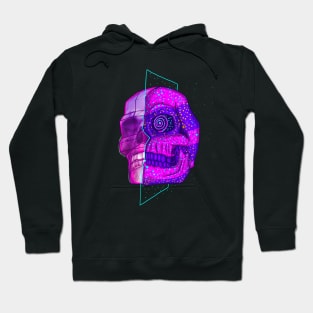 Anime Neon 3d Skull Mystical Retro Skeleton Hoodie